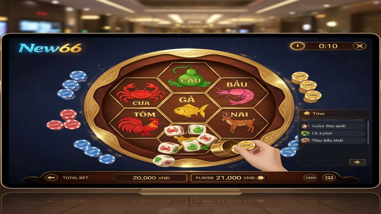 Hướng dẫn chi tiết về cách chơi Bầu Cua New66