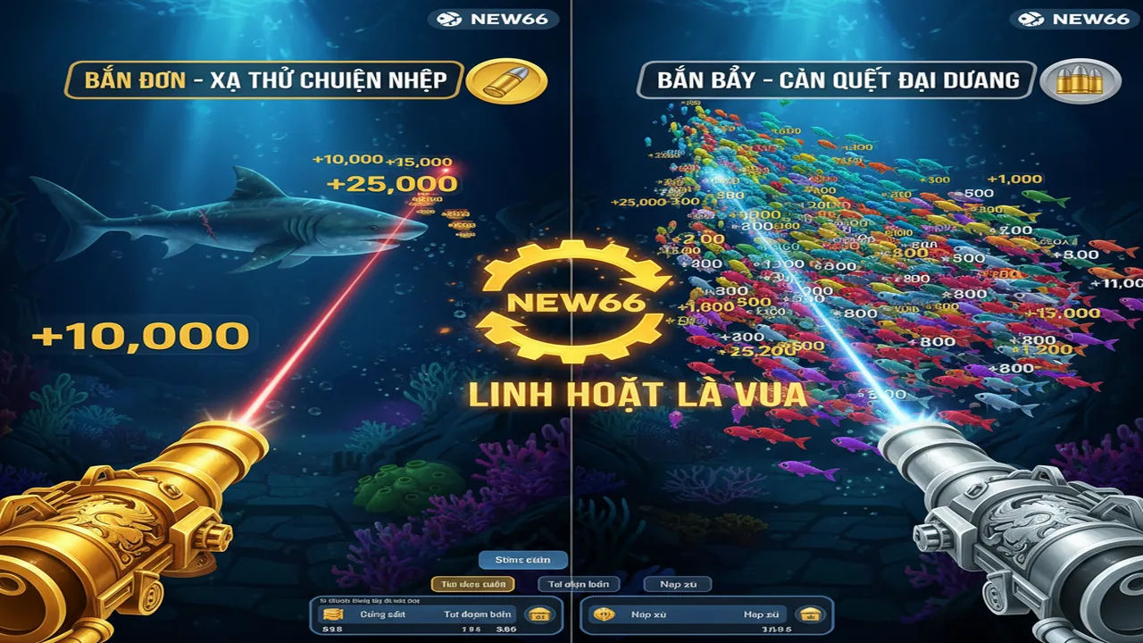 Chiến thuật bắn cá ăn tiền: Bắn đơn hay bắn bầy? New66