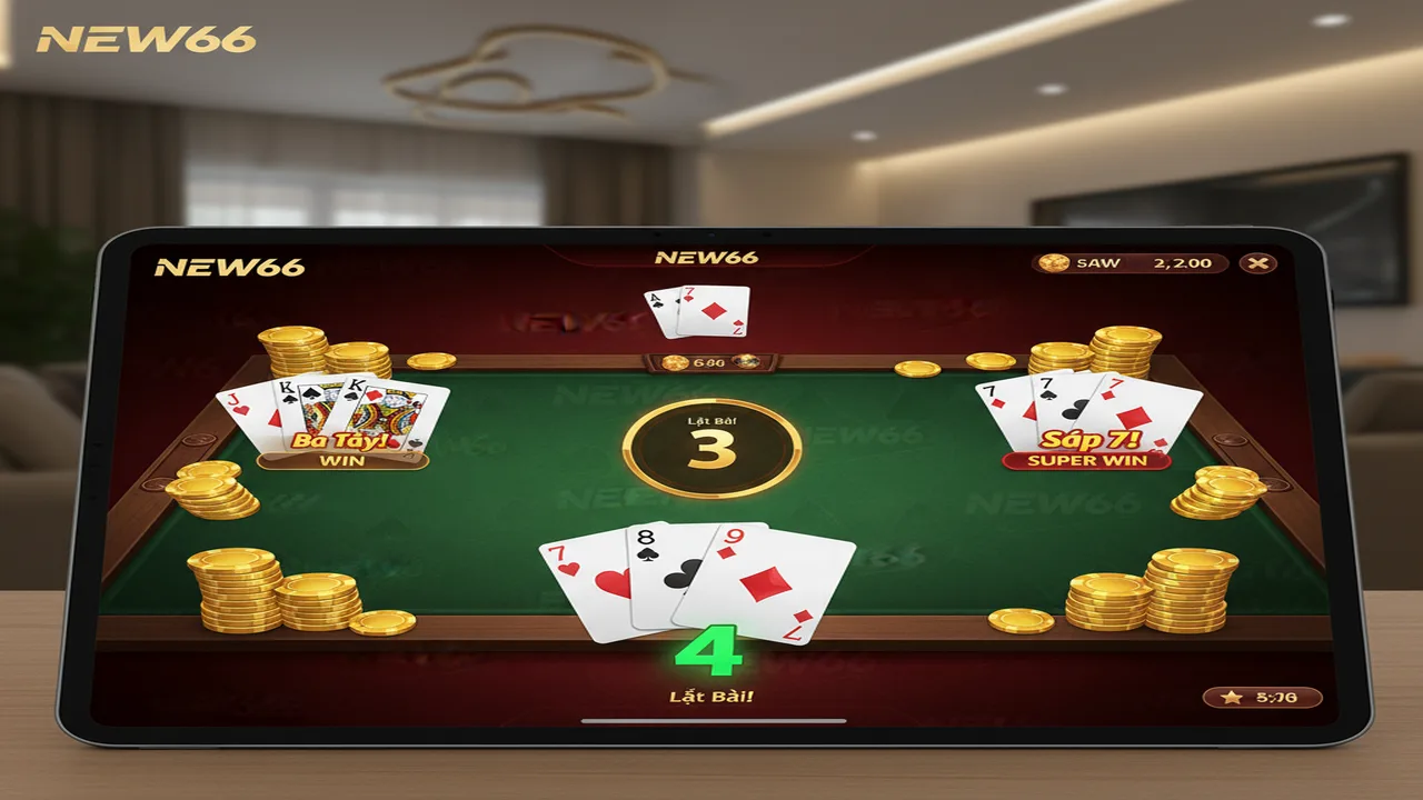Cách chơi bài Cào 3 lá trực tuyến New66