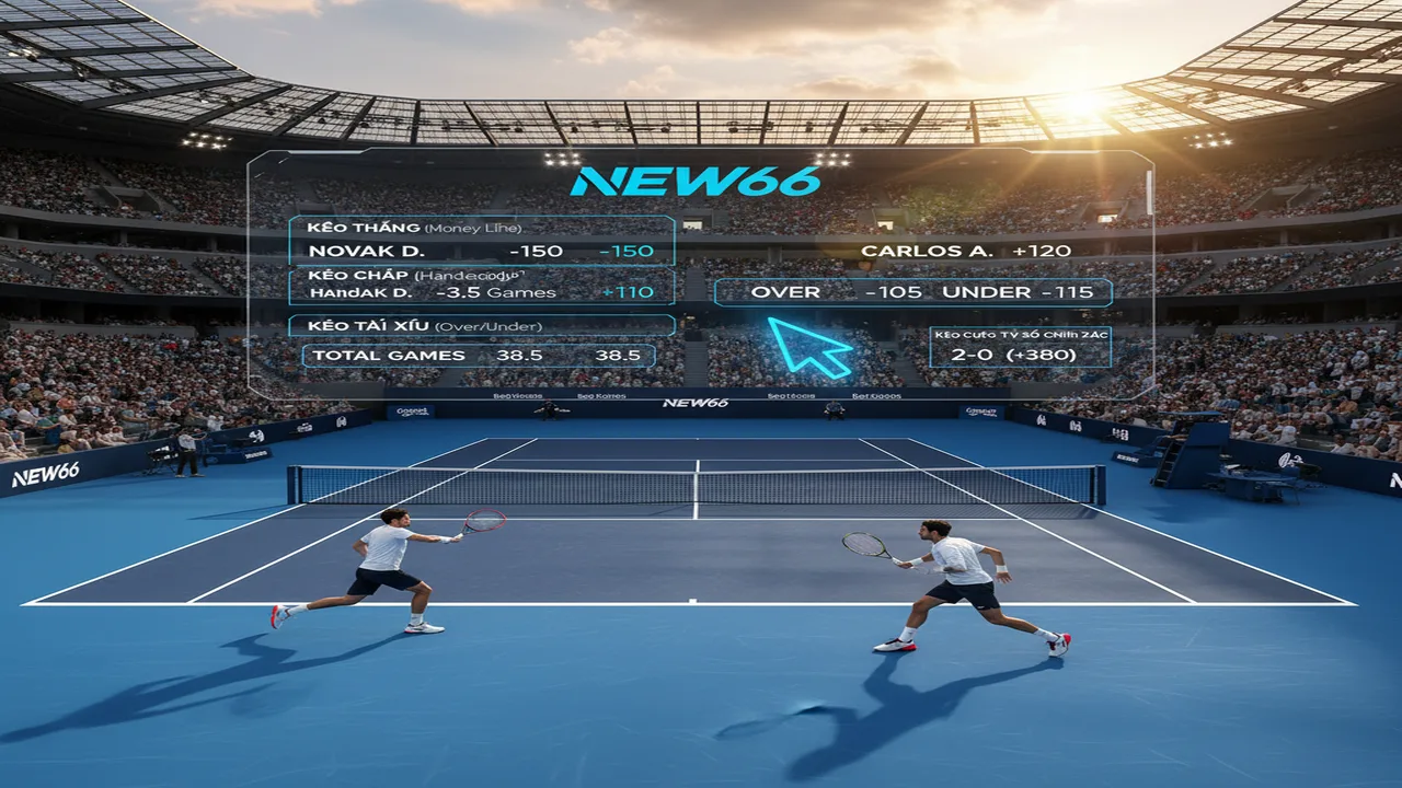 Cách chơi cá cược quần vợt (Tennis) New66