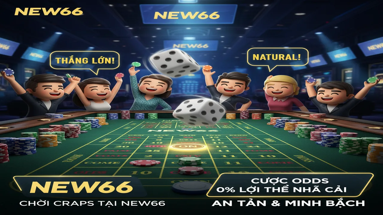 Hướng dẫn chơi Craps (Đổ xúc xắc) tại Casino New66