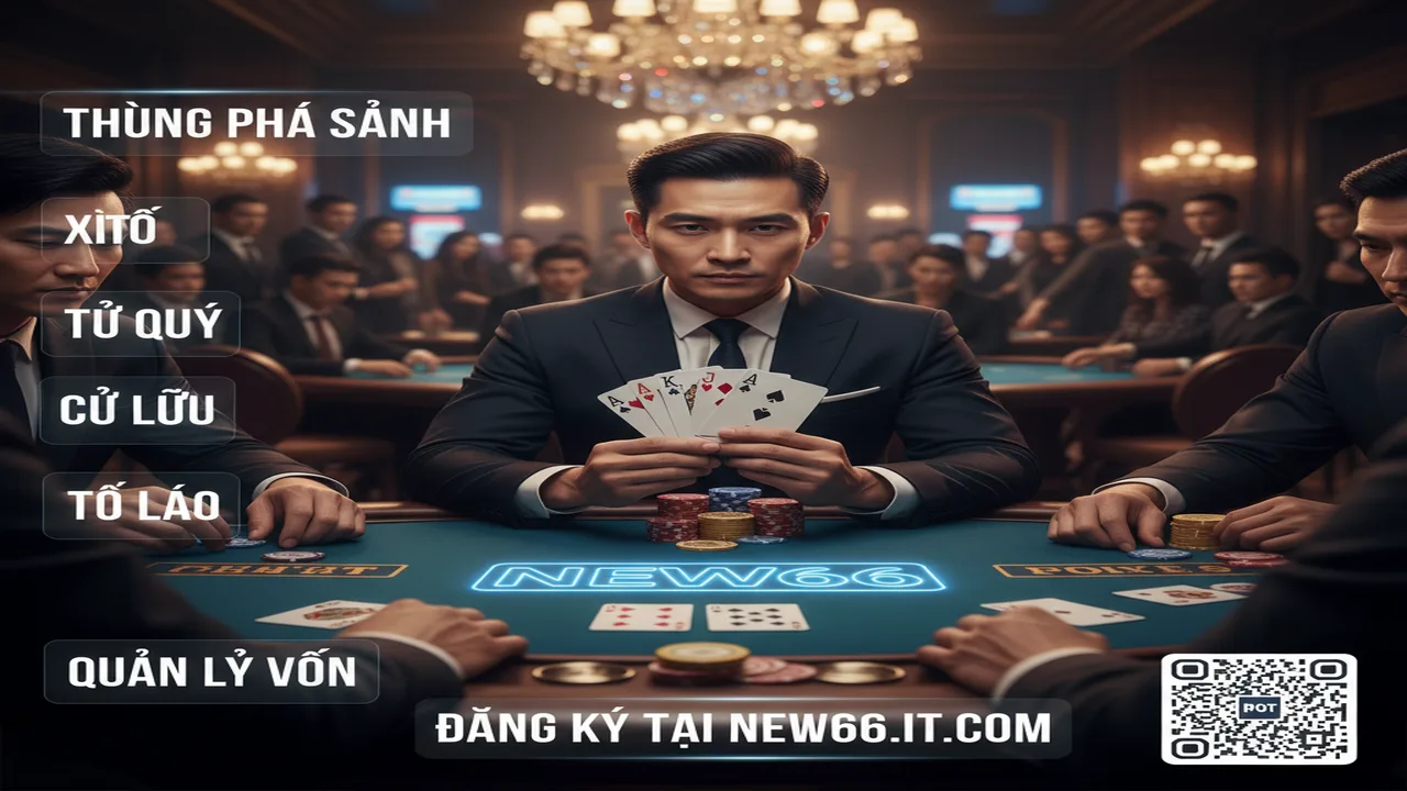 Hướng dẫn chơi bài Xì Tố (Poker Hong Kong) New66