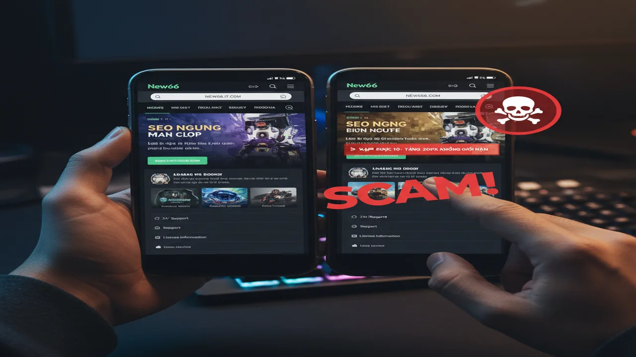 Cách nhận biết website giả mạo để tránh lừa đảo New66