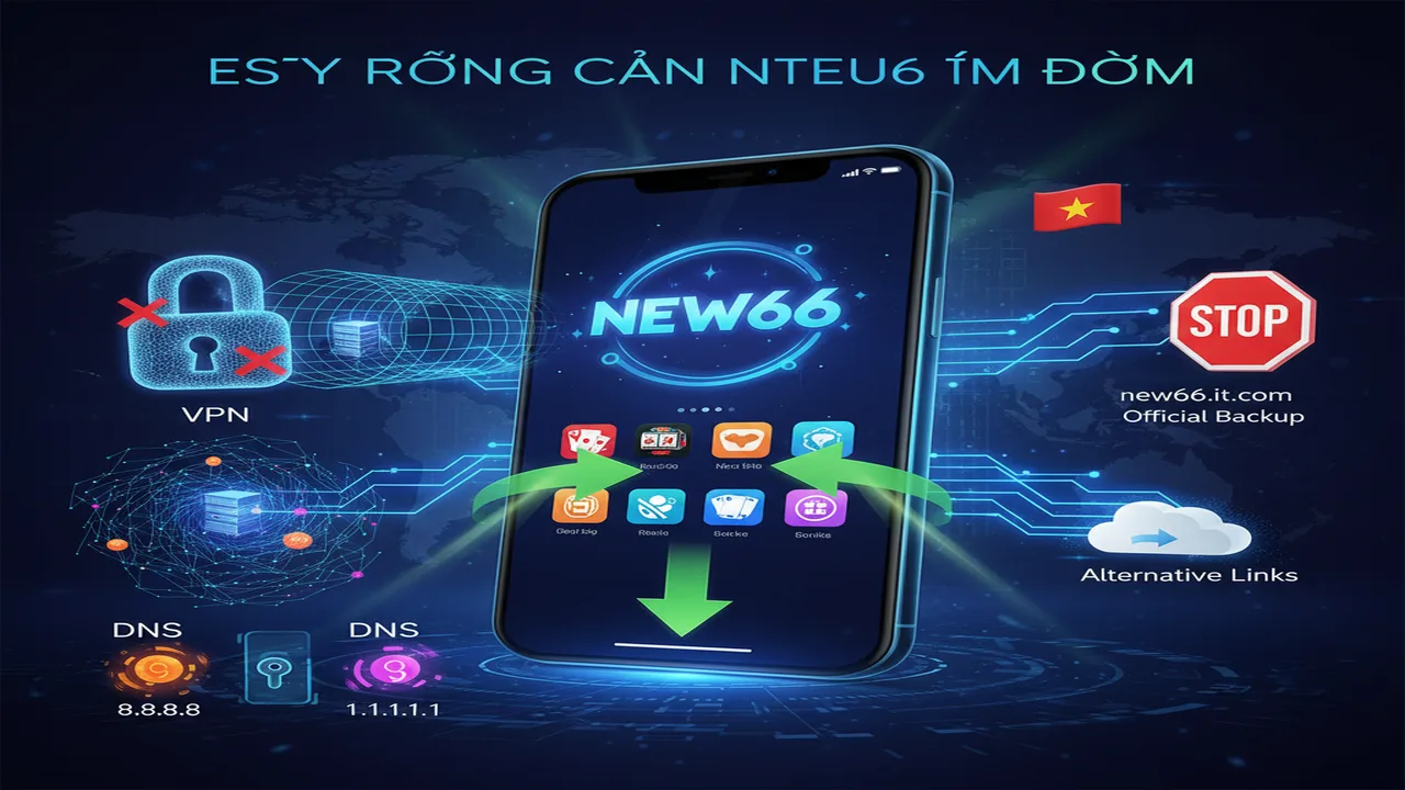 Hướng dẫn tải app khi bị nhà mạng chặn New66