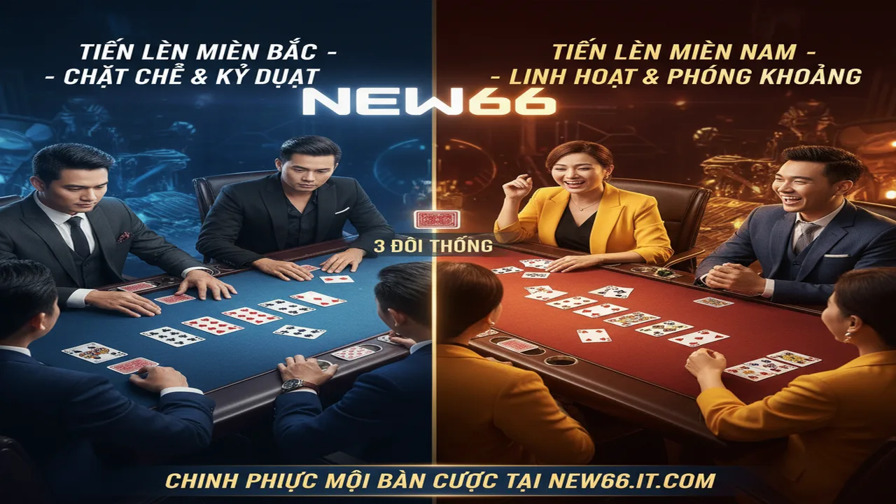 Cách chơi bài Tiến lên miền Bắc vs miền Nam New66