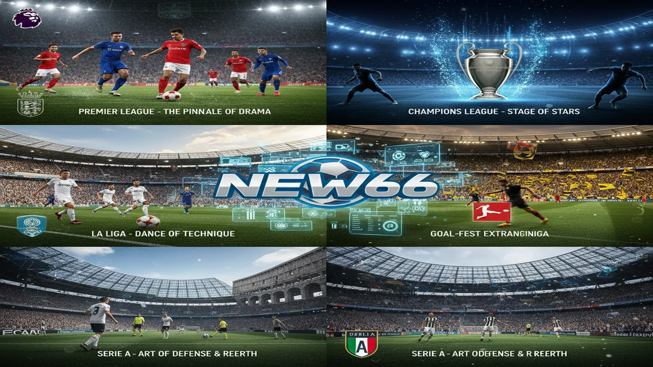 Top 5 giải đấu bóng đá hấp dẫn nhất để đặt cược New66