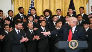 Tổng thống Trump tiếp Messi tại Nhà Trắng